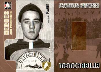 2005-06 In The Game Heroes and Prospects - Hero Memorabilia #HM-36 Jacques Plante Front