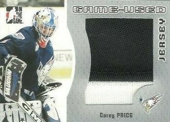 2005-06 In The Game Heroes and Prospects - Jerseys #GUJ-36 Carey Price Front