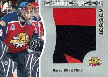 2005-06 In The Game Heroes and Prospects - Jerseys #GUJ-37 Corey Crawford Front