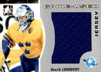 Sweden World Cup of Hockey Henrik Lundqvist Blue Name and Number T-Shirt  (L) 