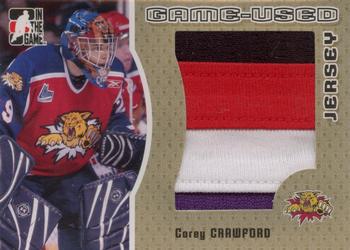 2005-06 In The Game Heroes and Prospects - Jerseys Gold #GUJ-37 Corey Crawford Front