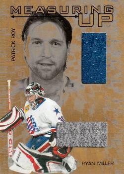 2005-06 In The Game Heroes and Prospects - Measuring Up Gold #MU-10 Ryan Miller / Patrick Roy Front
