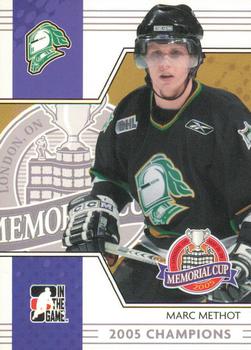 2005-06 In The Game Heroes and Prospects - Memorial Cup #MC-13 Marc Methot Front