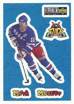 1996-97 Collector's Choice - Stick-Ums #S10 Mark Messier Front