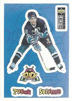 1996-97 Collector's Choice - Stick-Ums #S13 Teemu Selanne Front