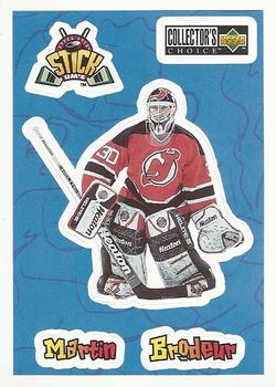 1996-97 Collector's Choice - Stick-Ums #S24 Martin Brodeur Front