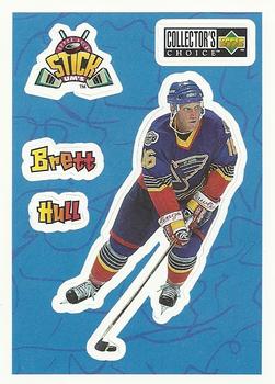 1996-97 Collector's Choice - Stick-Ums #S2 Brett Hull Front