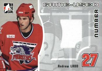 2005-06 In The Game Heroes and Prospects - Numbers #GUN-92 Andrew Ladd Front