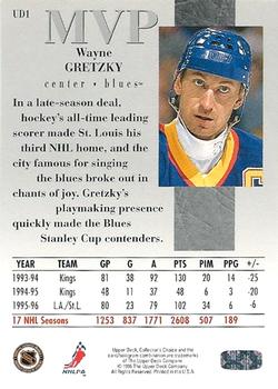 1996-97 Collector's Choice - Upper Deck MVP #UD1 Wayne Gretzky Back