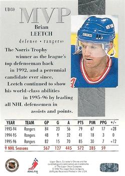 1996-97 Collector's Choice - Upper Deck MVP #UD30 Brian Leetch Back