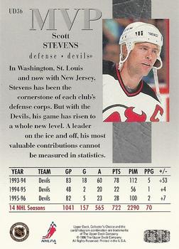 1996-97 Collector's Choice - Upper Deck MVP #UD36 Scott Stevens Back