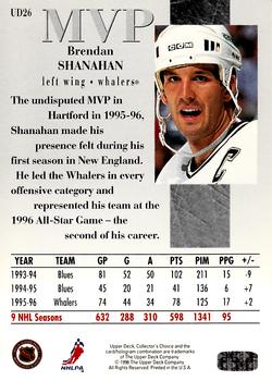 1996-97 Collector's Choice - Upper Deck MVP #UD26 Brendan Shanahan Back
