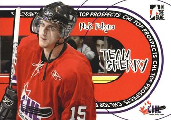 2005-06 In The Game Heroes and Prospects - Team Cherry #TC-11 Nick Foligno Front