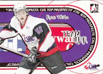 2005-06 In The Game Heroes and Prospects - Team Orr #TO-20 Ryan White Front