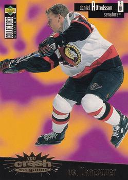 1996-97 Collector's Choice - You Crash the Game Gold #C13 Daniel Alfredsson Front