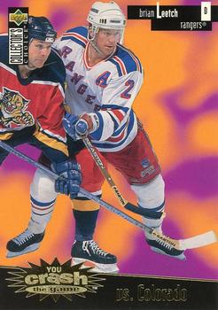 1996-97 Collector's Choice - You Crash the Game Gold #C27 Brian Leetch Front
