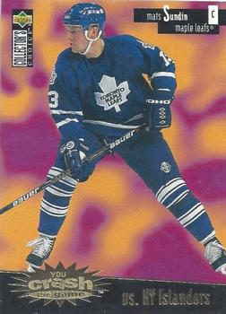 1996-97 Collector's Choice - You Crash the Game Gold #C29 Mats Sundin Front