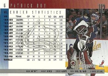 1996-97 Donruss #112 Patrick Roy Back