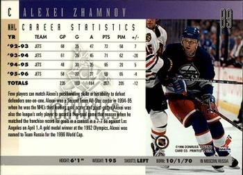 1996-97 Donruss #89 Alexei Zhamnov Back