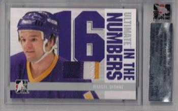 2005-06 In The Game Ultimate Memorabilia Level 2 - In The Numbers #10 Marcel Dionne Front