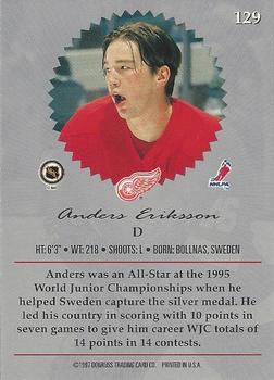 1996-97 Donruss Elite #129 Anders Eriksson Back