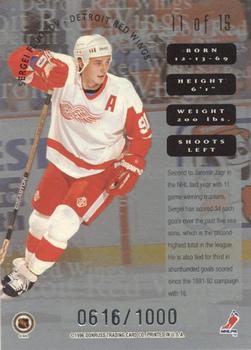 1996-97 Leaf - Sweaters Home #11 Sergei Fedorov Back