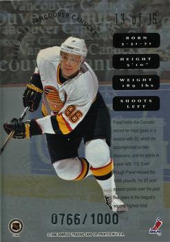 1996-97 Leaf - Sweaters Home #13 Pavel Bure Back