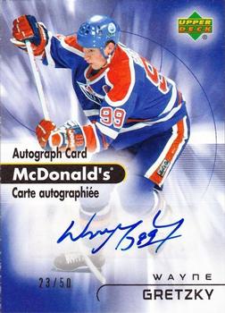 2005-06 Upper Deck McDonald's - Autographs #MA1 Wayne Gretzky Front