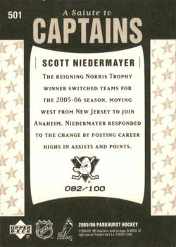 2005-06 Parkhurst - Facsimile Autographs #501 Scott Niedermayer Back
