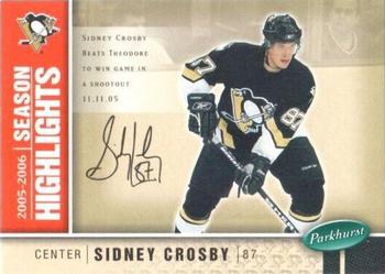 2005-06 Parkhurst - Facsimile Autographs #593 Sidney Crosby Front