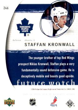 2005-06 SP Authentic - Limited #246 Staffan Kronwall Back