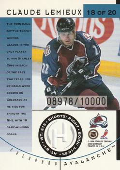 1996-97 Donruss - Hit List #18 Claude Lemieux Back