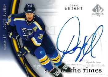2005-06 SP Authentic - Sign of the Times #DW Doug Weight Front