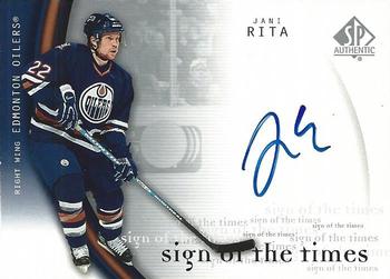 2005-06 SP Authentic - Sign of the Times #JA Jani Rita Front