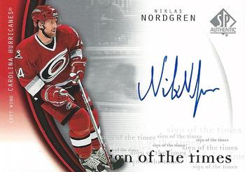2005-06 SP Authentic - Sign of the Times #NN Niklas Nordgren Front