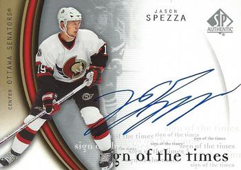 2005-06 SP Authentic - Sign of the Times #SP Jason Spezza Front