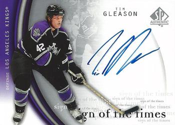 2005-06 SP Authentic - Sign of the Times #TG Tim Gleason Front