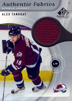 2005-06 SP Game Used - Authentic Fabrics #AF-AT Alex Tanguay Front