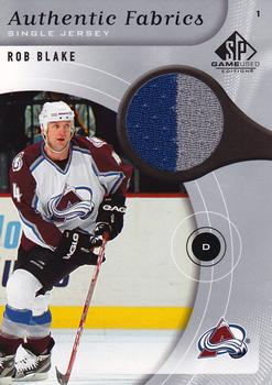 2005-06 SP Game Used - Authentic Fabrics #AF-BL Rob Blake Front