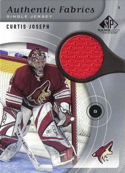 2005-06 SP Game Used - Authentic Fabrics #AF-CJ Curtis Joseph Front
