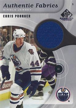 2005-06 SP Game Used - Authentic Fabrics #AF-CP Chris Pronger Front