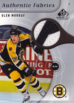 2005-06 SP Game Used - Authentic Fabrics #AF-GM Glen Murray Front