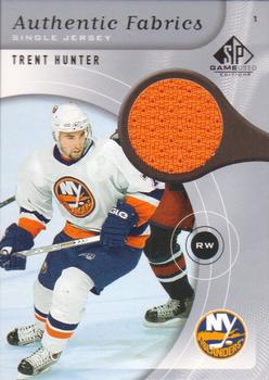 2005-06 SP Game Used - Authentic Fabrics #AF-HU Trent Hunter Front