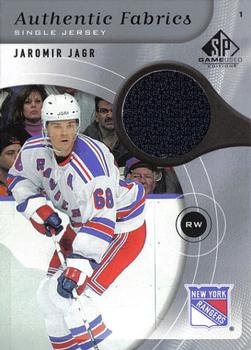 2005-06 SP Game Used - Authentic Fabrics #AF-JJ Jaromir Jagr Front