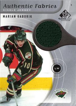 2005-06 SP Game Used - Authentic Fabrics #AF-MG Marian Gaborik Front