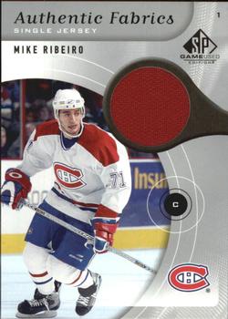 2005-06 SP Game Used - Authentic Fabrics #AF-MI Mike Ribeiro Front
