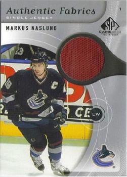 2005-06 SP Game Used - Authentic Fabrics #AF-MN Markus Naslund Front