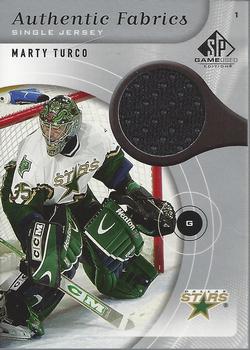 2005-06 SP Game Used - Authentic Fabrics #AF-MT Marty Turco Front