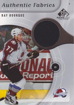 2005-06 SP Game Used - Authentic Fabrics #AF-RB Ray Bourque Front