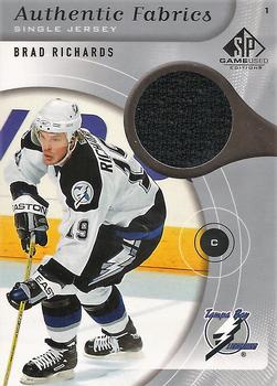 2005-06 SP Game Used - Authentic Fabrics #AF-RI Brad Richards Front